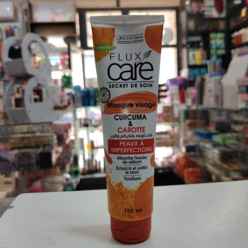قناع الوجه بالكركم والجزر FLUX care 150 مل