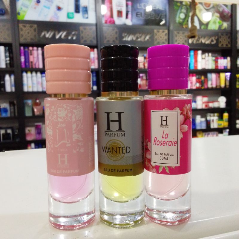 عطر صغير زجاج H منوع 30 مل