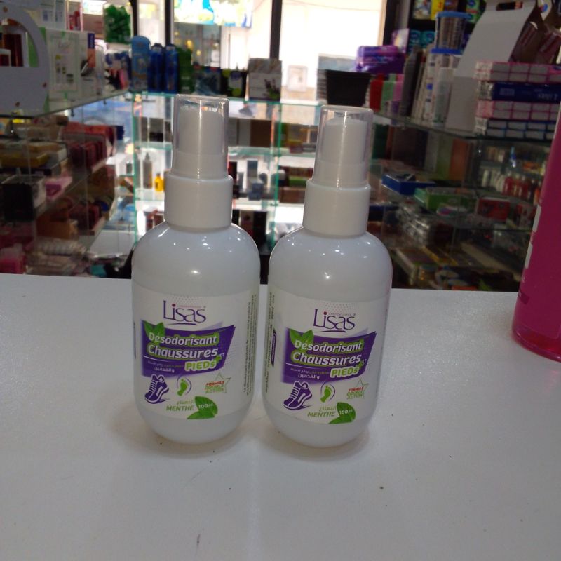 مرش مزيل عطور الأحذية والقدمين Lisas بالنعناع 100 مل (100ml)
