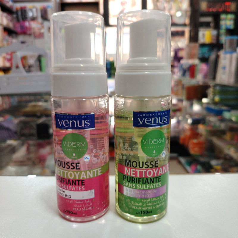 رغوة منظفة منقيّة venus VIDERM 150 مل
