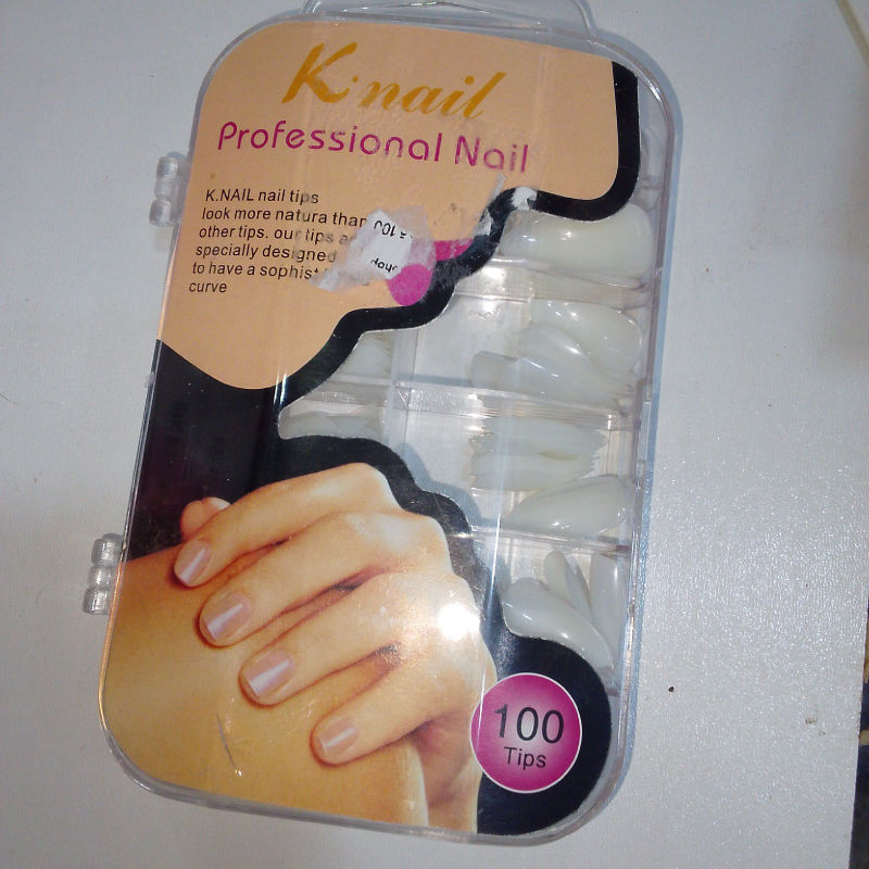 اظافر اصطناعية K-nail احترافية 100 قطعة أبيض طبيعي (100 Tips)